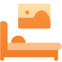 bed orange icon